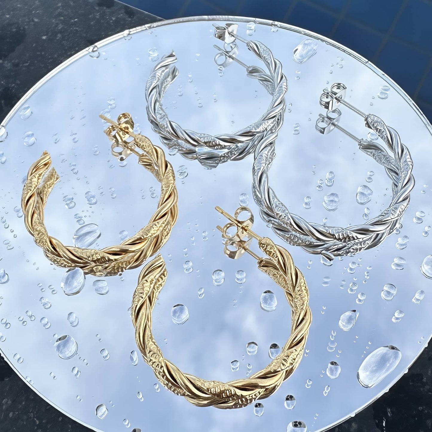 Alexa 3/4 hoop earrings