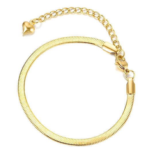 Myah herringbone single bracelet